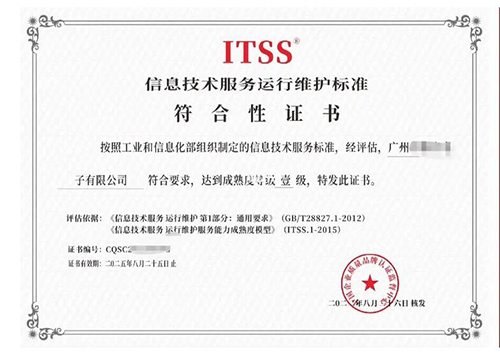 ITSS资质认证